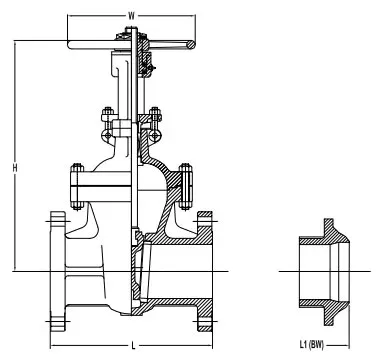 Gate valve sizes